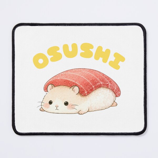 Item preview, Hamster Sushi Nigiri - Cute Kawaii Japanese Foodie Art 2 designed and sold by tiny-hamu-life.