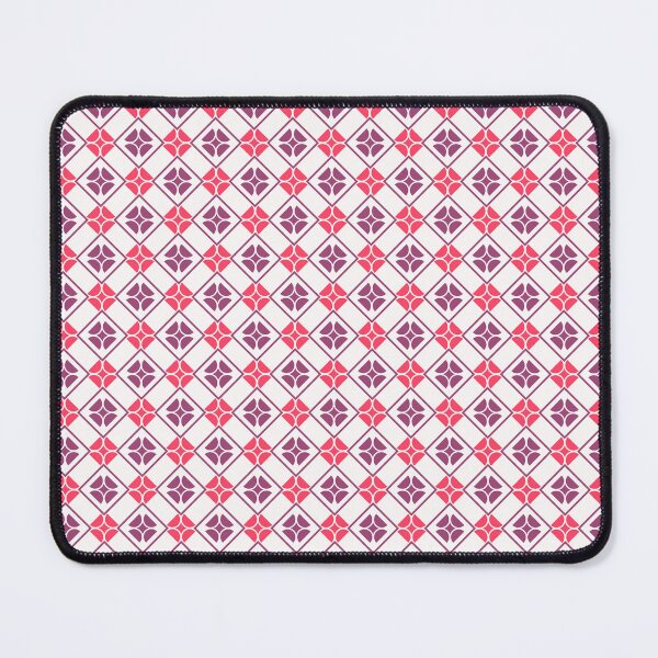 Item preview, Magenta haze, hot cherry red & snow white geometric shapes designed and sold by Mint + Midnight.