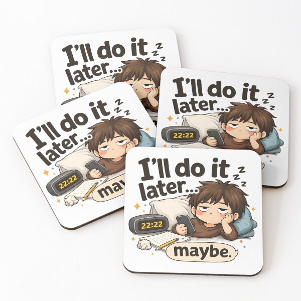 Item preview, Funny Procrastination Sticker – I’ll Do It Later Maybe Lazy Meme Humor designed and sold by StickoStore.