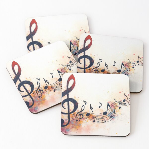 Item preview, Treble clef is a symbol of music - flying fluttering trails notes musical designed and sold by ArtEventET.