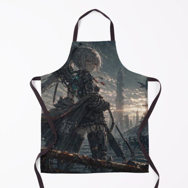 Item preview, Mecha girl Sea-city at Sunrise designed and sold by LiuTiuuu.