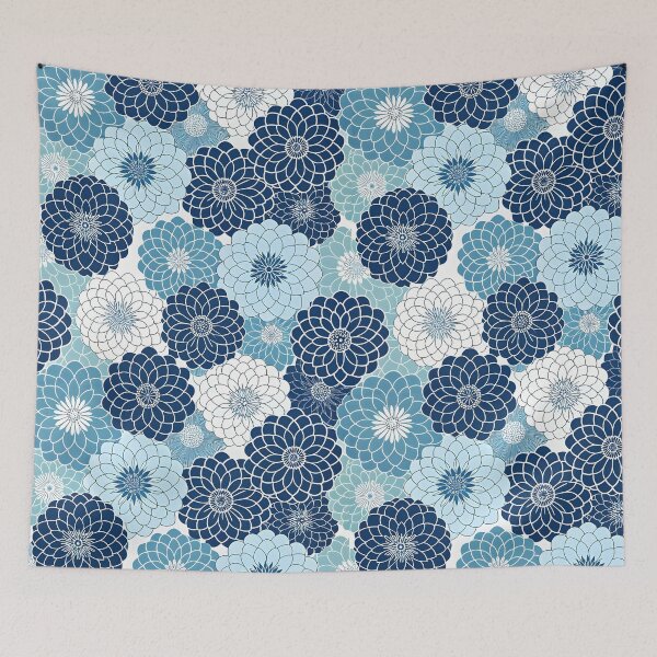 Item preview, Pattern of overlapping large flowers designed and sold by trendspatterns.