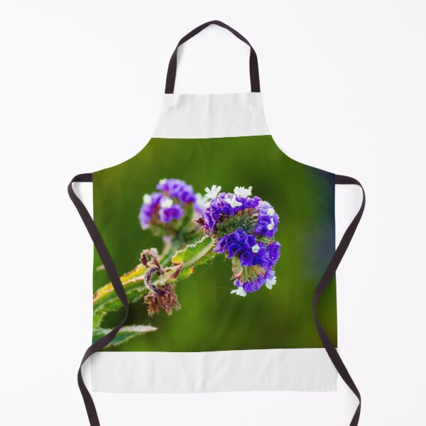 Item preview, Purple Statice Flower Close-Up Macro Photo With White Accents On Blurred Green Background designed and sold by Nmallia.