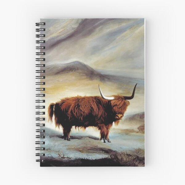 Aperçu de l'œuvre Highland Coo créée et vendue par Artwear-art for life.
