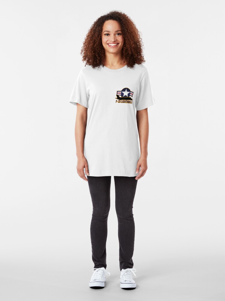 Alternate view of F-35 Lightning II Slim Fit T-Shirt
