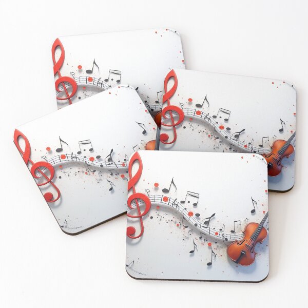 Item preview, Treble clef is a symbol of music - flying fluttering trails notes musical and violin designed and sold by ArtEventET.