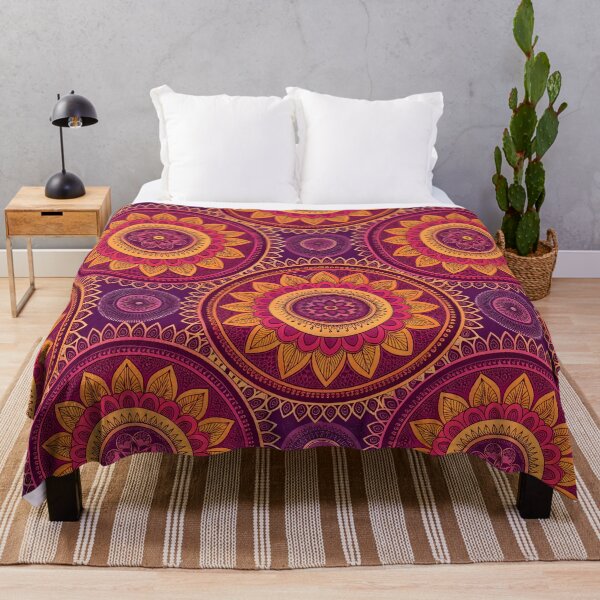 Item preview, Vibrant mandala pattern designed and sold by trendspatterns.