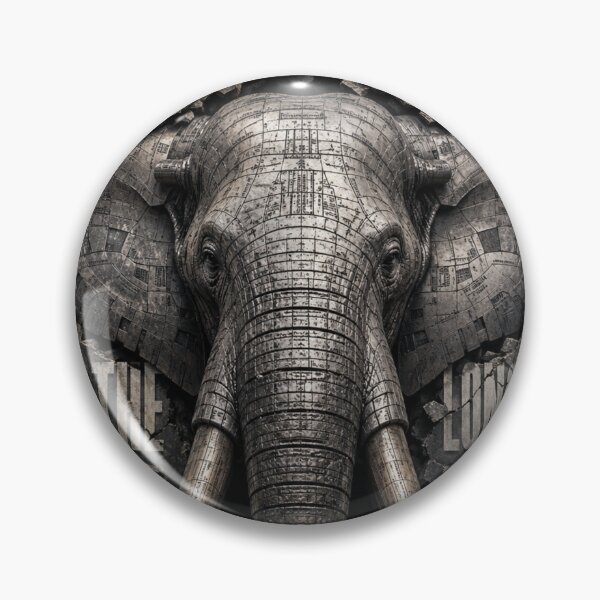 Item preview, Infrastructure Founder Engineered Long Run Elephant Blueprint Wall Art designed and sold by SavannaStrikes.