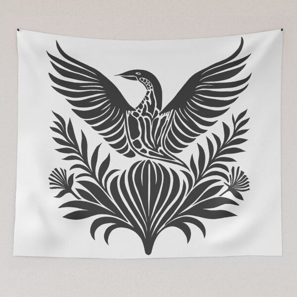 Item preview, Scandinavian folk art on the back of tshirt  designed and sold by Heaven1111.