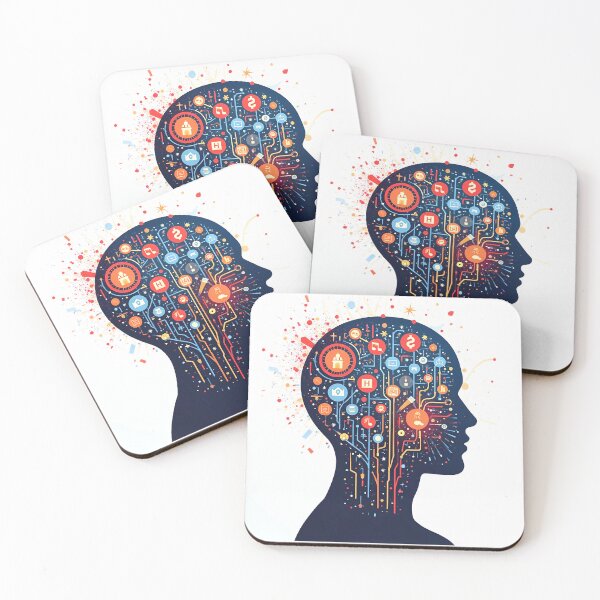 Item preview, Human brain - innovative concept idea with technological icons designed and sold by ArtEventET.