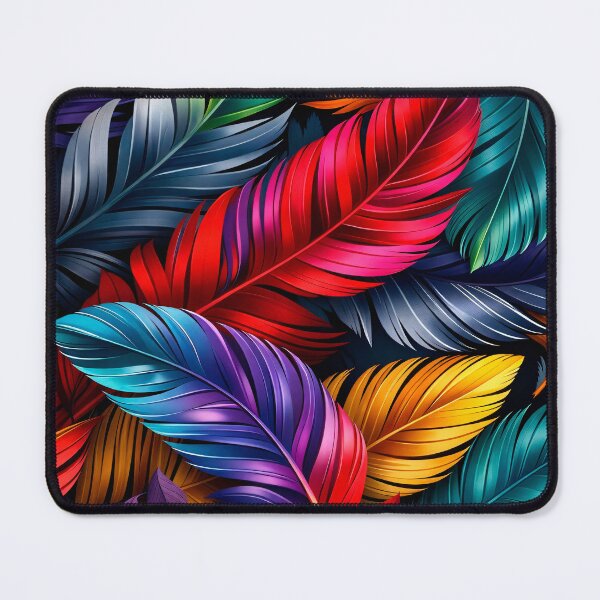 Item preview, Vibrant Tropical Feather Leaves Pattern – Colorful Jungle Botanical Print designed and sold by Kaleidoscope Print.