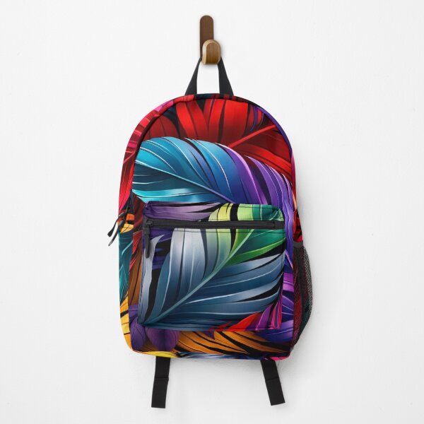 Item preview, Vibrant Tropical Feather Leaves Pattern – Colorful Jungle Botanical Print designed and sold by Kaleidoscope Print.