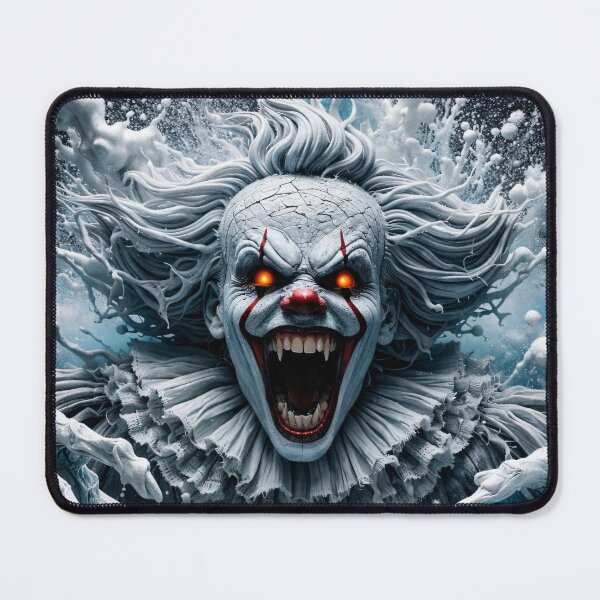Item preview, Terrifying Evil Clown Horror Art – Screaming Nightmare Monster Print designed and sold by Kaleidoscope Print.
