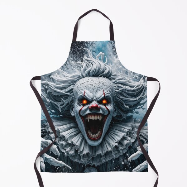 Item preview, Terrifying Evil Clown Horror Art – Screaming Nightmare Monster Print designed and sold by Kaleidoscope Print.