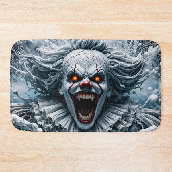 Item preview, Terrifying Evil Clown Horror Art – Screaming Nightmare Monster Print designed and sold by Kaleidoscope Print.