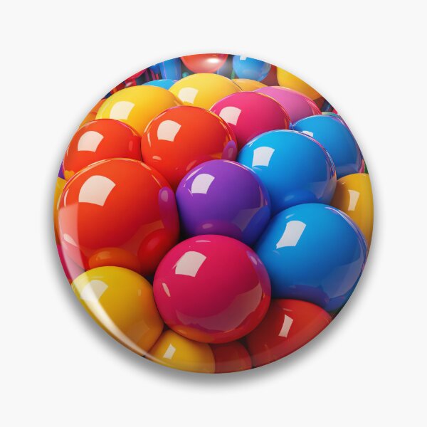 Item preview, Colorful Glossy Abstract Balls – Bright 3D Pop Art Pattern designed and sold by Kaleidoscope Print.