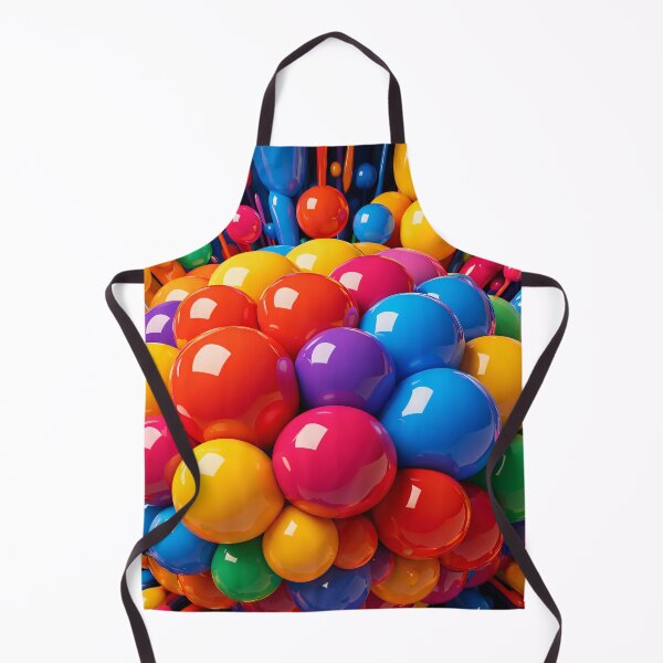 Item preview, Colorful Glossy Abstract Balls – Bright 3D Pop Art Pattern designed and sold by Kaleidoscope Print.