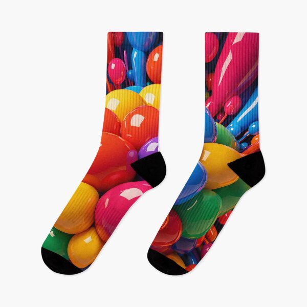 Item preview, Colorful Glossy Abstract Balls – Bright 3D Pop Art Pattern designed and sold by Kaleidoscope Print.