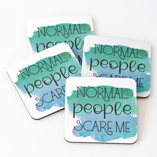 Item preview, Normal People Scare Me Funny Sassy Quirky Quote designed and sold by LunaPixelStudio.