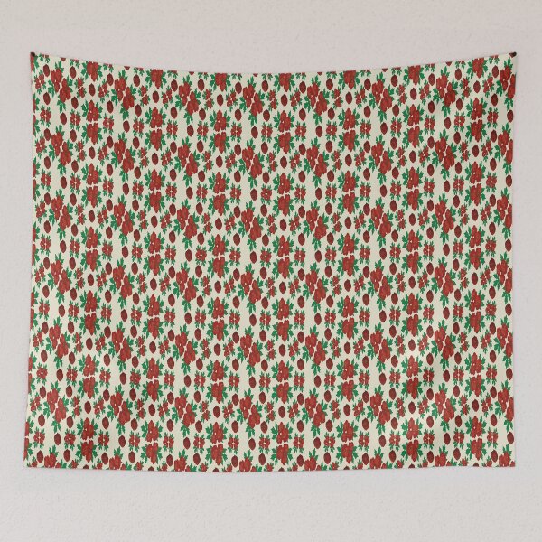 Item preview, Botanical Poppy Flower pattern on Beige designed and sold by PVTCreations.