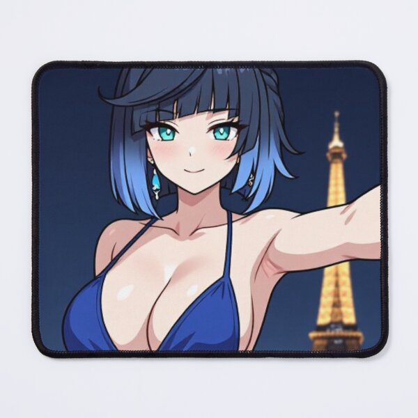 Item preview, Yelan Night Out in Paris Aesthetic Fan Art designed and sold by Jimakmo.