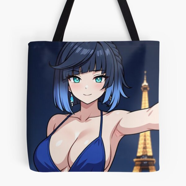 Item preview, Yelan Night Out in Paris Aesthetic Fan Art designed and sold by Jimakmo.