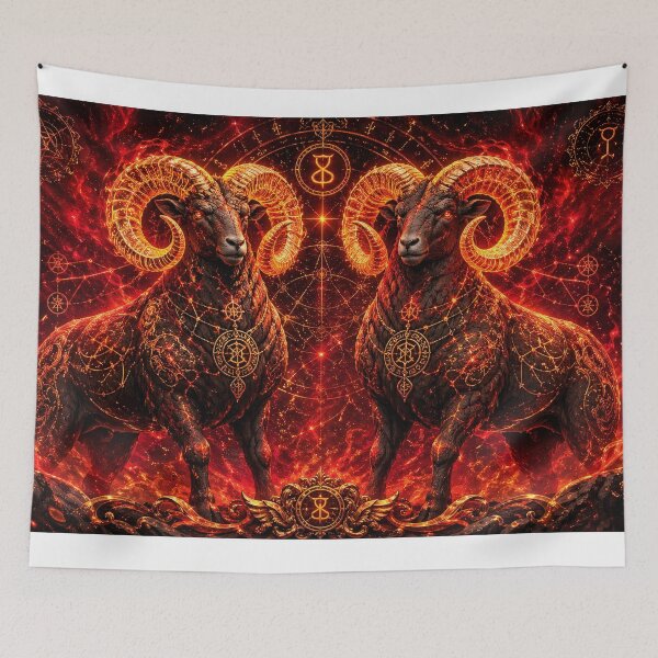 Item preview, Majestic twin Aries art designed and sold by LiuTiuuu.