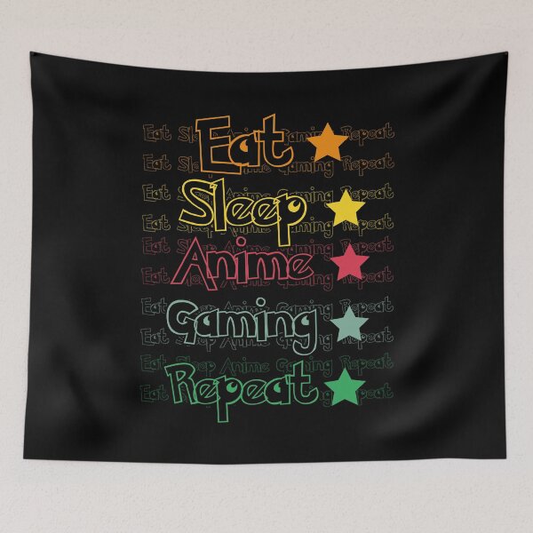 Item preview, Eat Sleep Anime Gaming Repeat designed and sold by HopeeART.