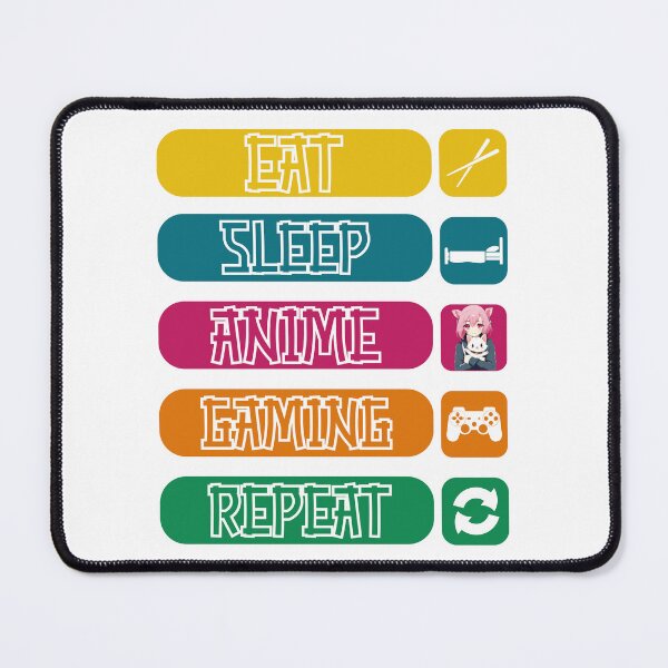 Item preview, Eat Sleep Anime Gaming Repeat designed and sold by HopeeART.