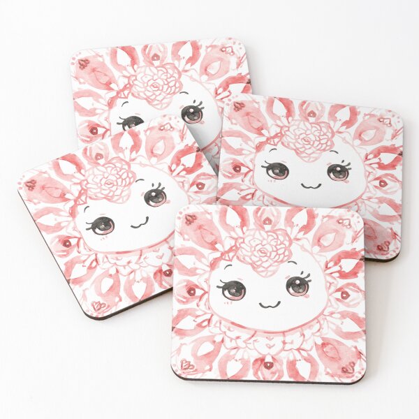 Item preview, Mandala Flower Girl Cute Pink  designed and sold by LoopyPop.