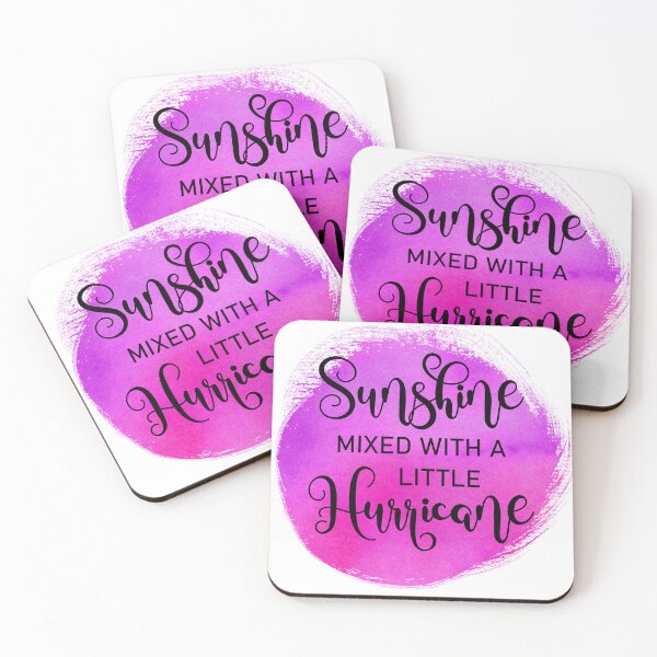 Item preview, Sunshine Mixed With A Little Hurricane Funny Sassy Quote designed and sold by LunaPixelStudio.