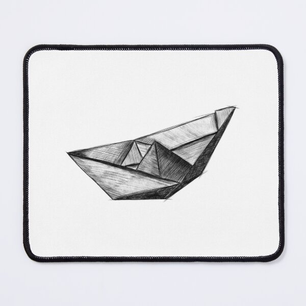 Item preview, Realistic Hand Drawn Origami Paper Boat Sketch designed and sold by Holdmera.
