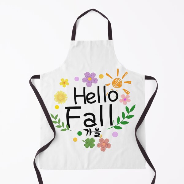 Item preview, Aesthetic Hello Fall: Warm Flowers and Korean Typography Autumn Vibes Design designed and sold by Boundary100.