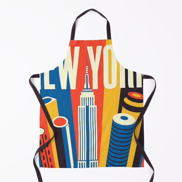 Item preview, New York - Empire State - Vintage travel poster in the style of Fernand Léger designed and sold by PrintableTravel.