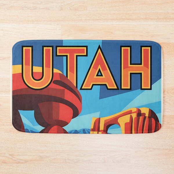 Item preview, Utah - Beehive State - Vintage travel poster in the style of Fernand Léger designed and sold by PrintableTravel.