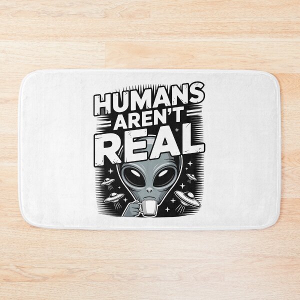 Item preview, Humans Arent Real - Funny Alien Tee designed and sold by StreetShirts1.