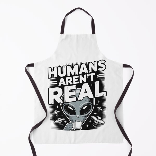 Item preview, Humans Arent Real - Funny Alien Tee designed and sold by StreetShirts1.