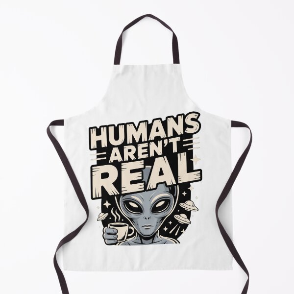 Item preview, Humans Arent Real - Funny Alien Tee designed and sold by StreetShirts1.