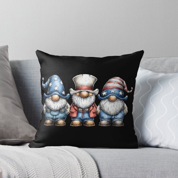 Item preview, Patriotic Garden Gnomes Red White Blue Trio designed and sold by Boddicca.