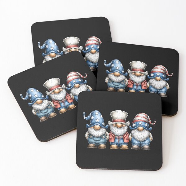 Item preview, Patriotic Garden Gnomes Red White Blue Trio designed and sold by Boddicca.