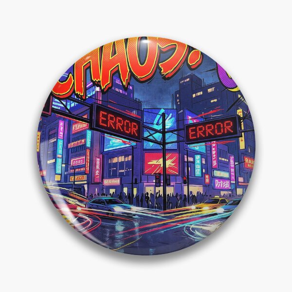 Item preview, Cyberpunk City Chaos Crash Neon Street Mayhem designed and sold by TheCalmEdit.