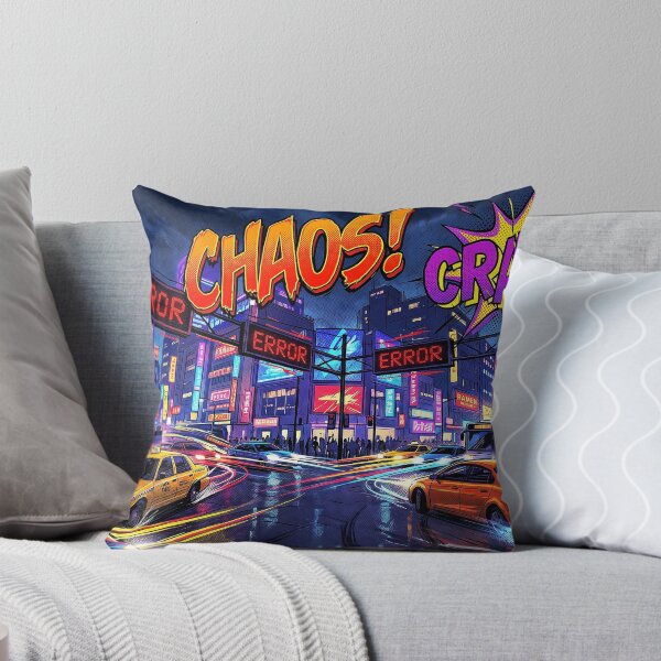 Item preview, Cyberpunk City Chaos Crash Neon Street Mayhem designed and sold by TheCalmEdit.