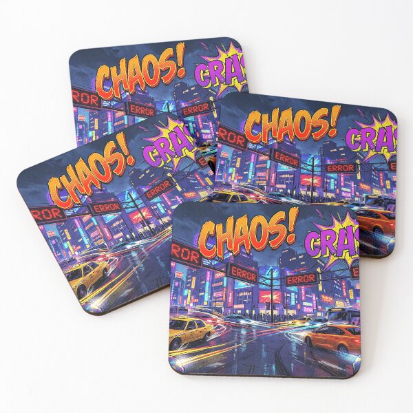 Item preview, Cyberpunk City Chaos Crash Neon Street Mayhem designed and sold by TheCalmEdit.