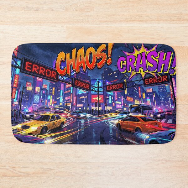 Item preview, Cyberpunk City Chaos Crash Neon Street Mayhem designed and sold by TheCalmEdit.