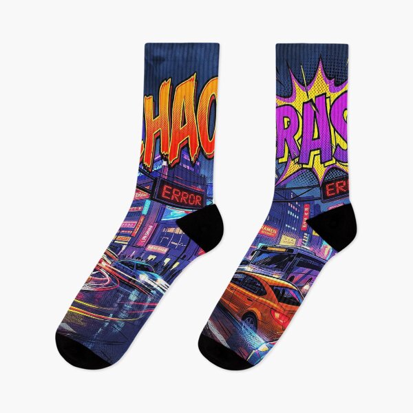 Item preview, Cyberpunk City Chaos Crash Neon Street Mayhem designed and sold by TheCalmEdit.