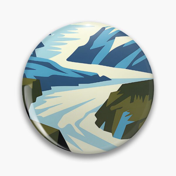 Item preview, Alaska - The Last Frontier - Vintage travel poster in the style of Fernand Léger designed and sold by PrintableTravel.