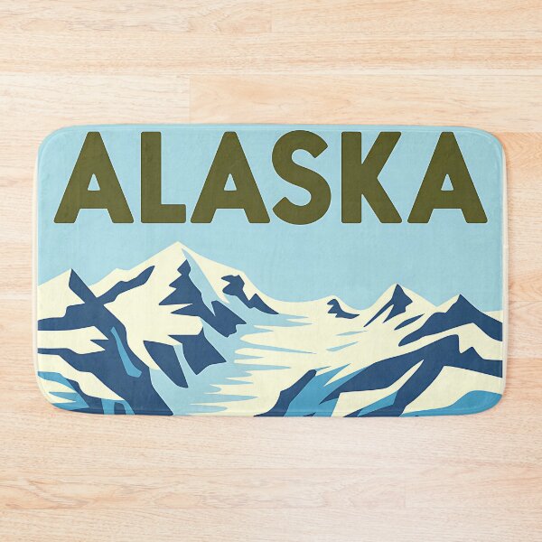 Item preview, Alaska - The Last Frontier - Vintage travel poster in the style of Fernand Léger designed and sold by PrintableTravel.