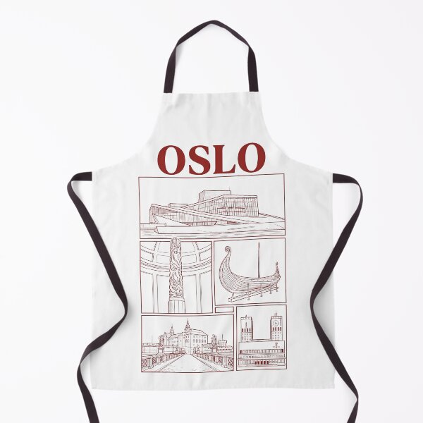 Item preview, Oslo Norway City Landmarks Minimalist Architecture Sketch designed and sold by k3rstman1.