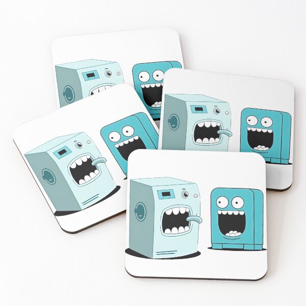 Item preview, Copy of Funny cartoon mascot washing machine yelling designed and sold by ArtEventET.