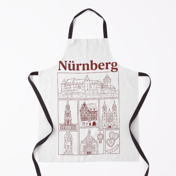 Item preview, Historic Nuremberg Germany Landmarks Vintage Line Art designed and sold by k3rstman1.